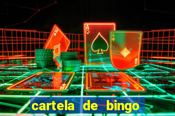 cartela de bingo pra imprimir